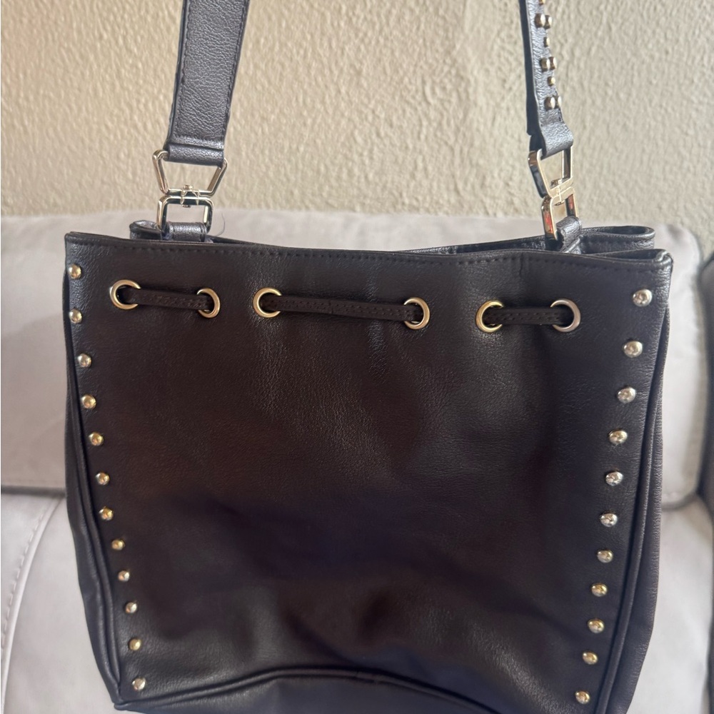 Elegant Black Studded Women's Bag